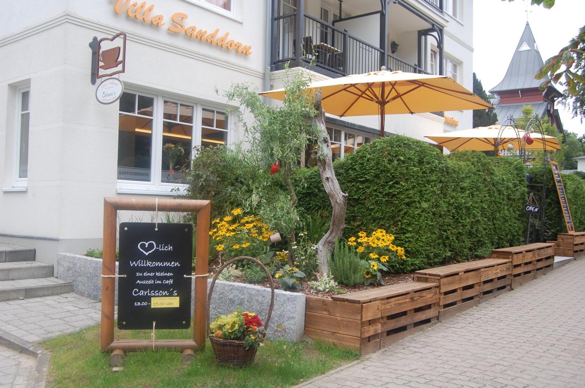 Pension Sanddorn Mit Cafe Carlssons Binz Buitenkant foto