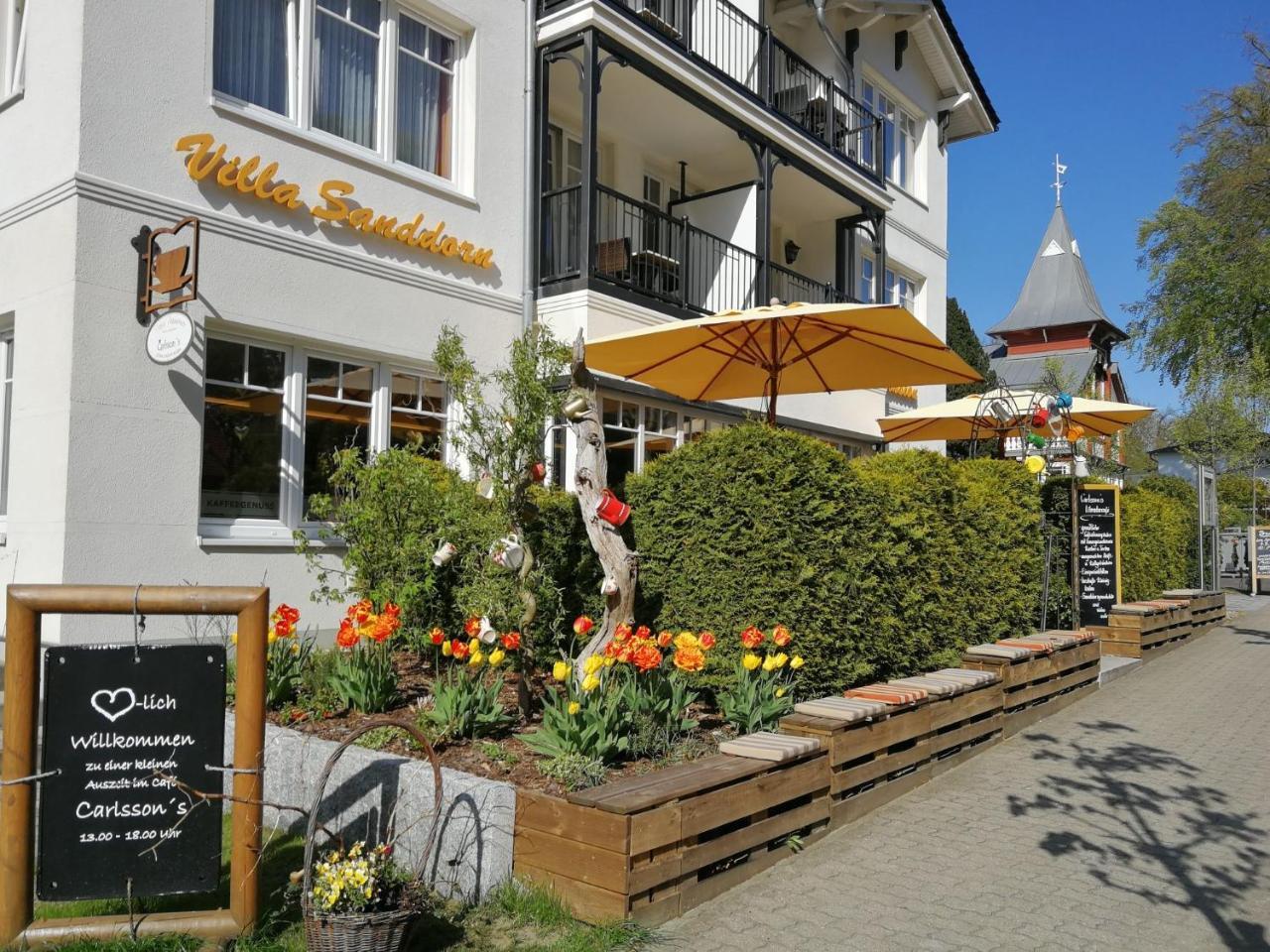 Pension Sanddorn Mit Cafe Carlssons Binz Buitenkant foto